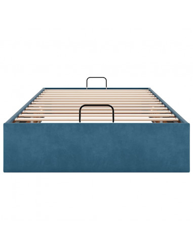 Struttura Letto Pouf Senza Materasso 90x190 cm Velluto