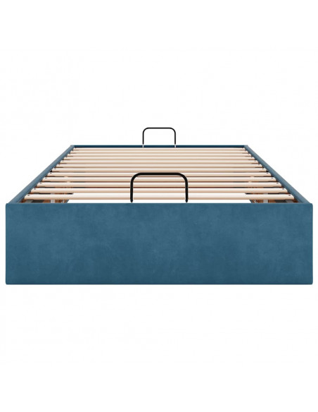 Struttura Letto Pouf Senza Materasso 90x190 cm Velluto