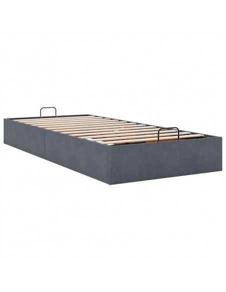 Struttura Letto Pouf Senza Materasso 80x200 cm Velluto