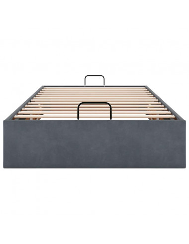 Struttura Letto Pouf Senza Materasso 80x200 cm Velluto