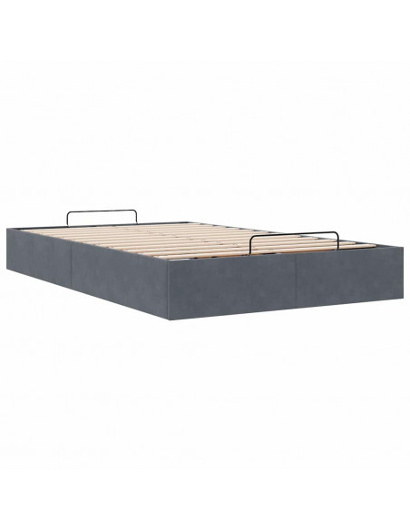 Struttura Letto Pouf Senza Materasso 80x200 cm Velluto