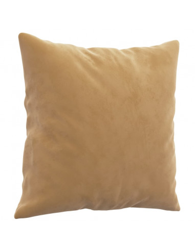 Divano a 2 Posti con Cuscini Marrone 140 cm in Velluto