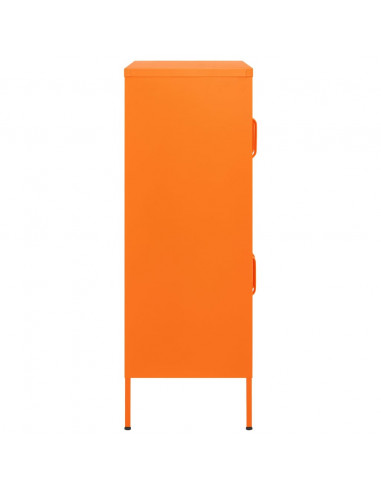 Armadietto Arancione 80x35x101,5 cm in Acciaio
