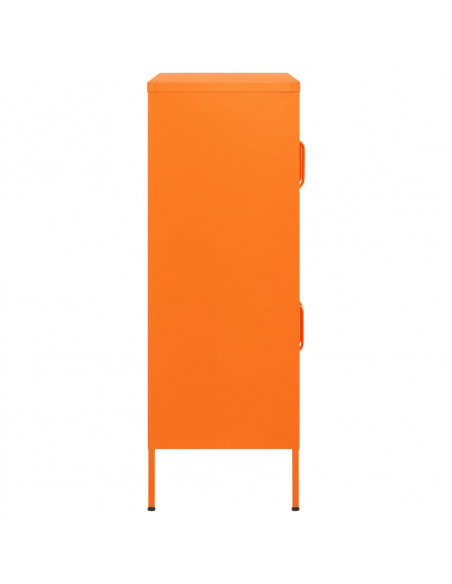 Armadietto Arancione 80x35x101,5 cm in Acciaio