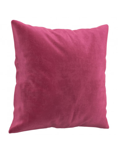 Set di Divani 2 pz con Cuscini Rosso Vino in Velluto