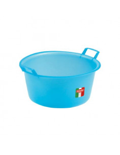 Bacinella Stefanplast 28400 Tonda 2 Manici Azzurro Azzurro