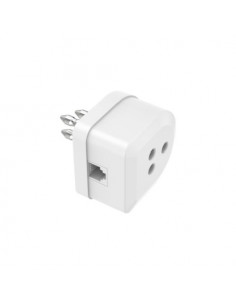 Adattatore telefonia Hama 00201159 Tripolare Plug Avorio Avorio