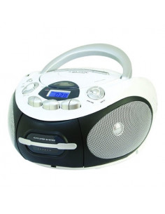 Lettore CD portatile Majestic 112387 Ah 2387R Mp3 Usb Bianco e Nero Bi