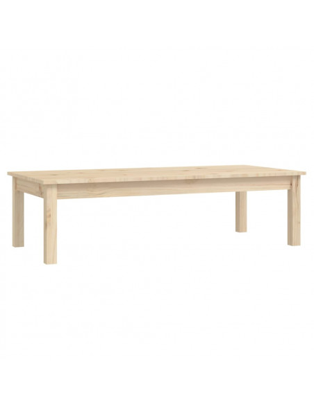 Tavolino da Salotto 110x50x30 cm Legno Massello di Pino