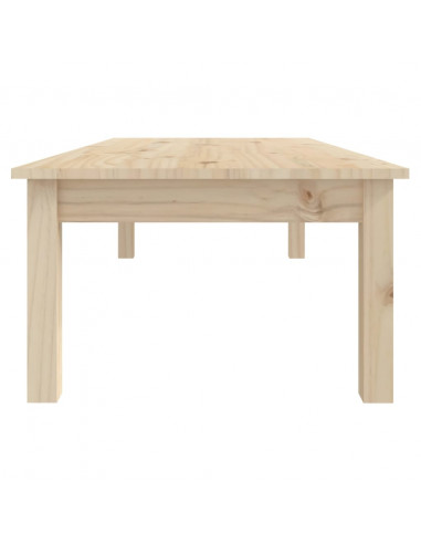 Tavolino da Salotto 110x50x30 cm Legno Massello di Pino