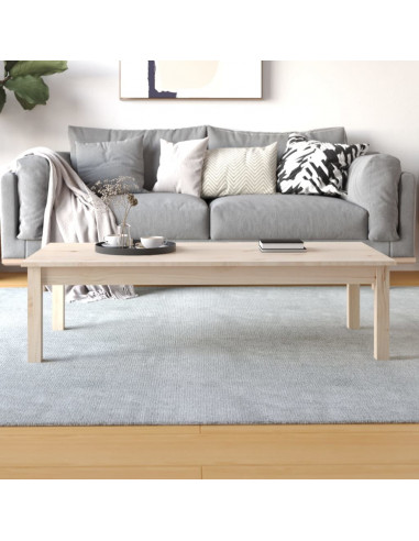 Tavolino da Salotto 110x50x30 cm Legno Massello di Pino
