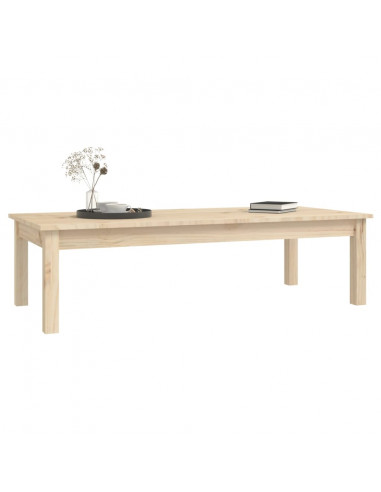 Tavolino da Salotto 110x50x30 cm Legno Massello di Pino