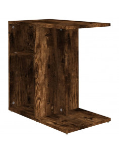 Tavolino da Salotto Rovere Fumo 50x30x50cm Legno Multistrato