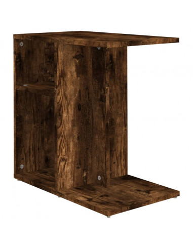Tavolino da Salotto Rovere Fumo 50x30x50cm Legno Multistrato