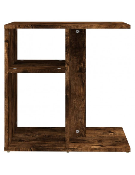 Tavolino da Salotto Rovere Fumo 50x30x50cm Legno Multistrato