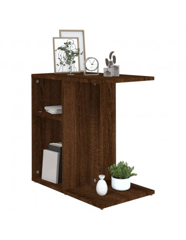 Tavolino da Salotto Rovere Marrone 50x30x50cm Legno Multistrato