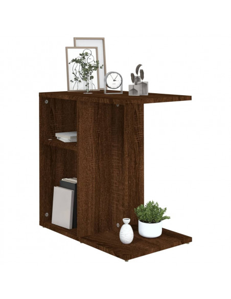 Tavolino da Salotto Rovere Marrone 50x30x50cm Legno Multistrato