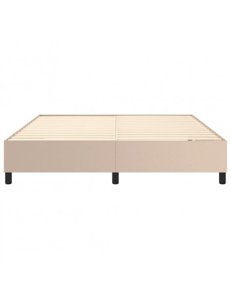 Giroletto a Molle con Materasso Cappuccino 180x200cm Similpelle
