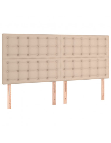 Giroletto a Molle con Materasso Cappuccino 180x200cm Similpelle