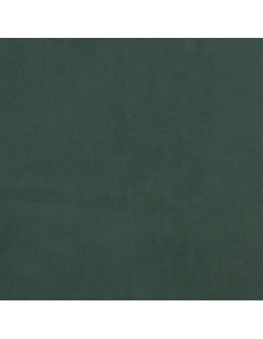 Giroletto con Testiera Verde Scuro 80x200 cm in Velluto