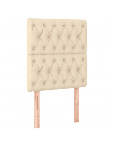 Giroletto con Testiera Crema 80x200 cm in Tessuto 2