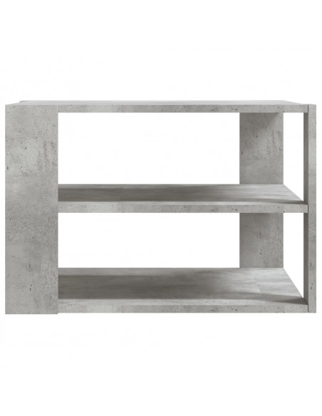 Tavolino da Salotto Grigio Cemento 59,5x59,5x40 cm Multistrato