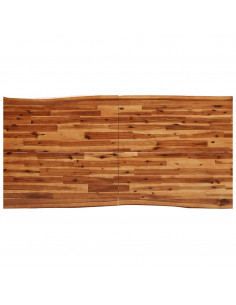 Tavolo da Pranzo Bordi Vivi 180x90x75 cm Legno Massello Acacia
