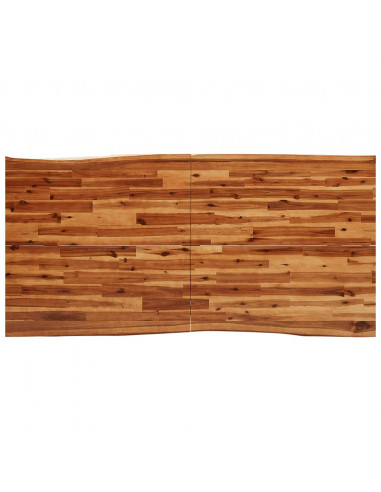 Tavolo da Pranzo Bordi Vivi 180x90x75 cm Legno Massello Acacia