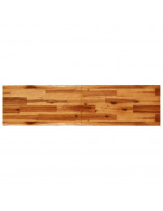 Tavolo Consolle Bordi Vivi 140x40x80 cm Legno Massello Acacia