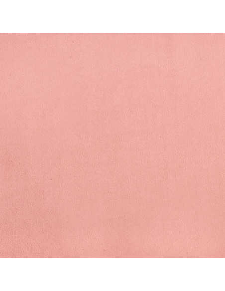 Testiera ad Orecchio Rosa 163x23x118/128 cm in Velluto