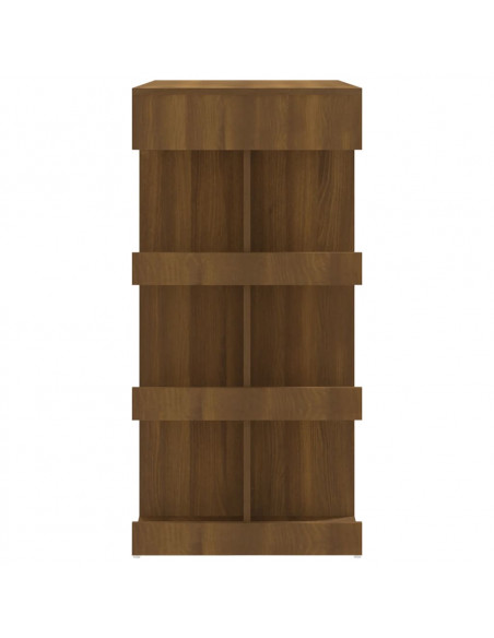 Tavolo Bar con Ripiano Rovere Marrone 100x50x101,5cm Truciolato