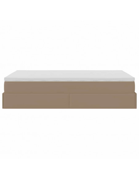 Struttura Letto Pouf con Materasso 120x200 cm Similpelle