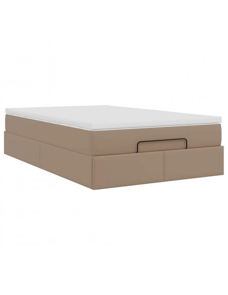 Struttura Letto Pouf con Materasso 120x200 cm Similpelle