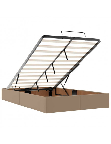 Struttura Letto Pouf con Materasso 120x200 cm Similpelle