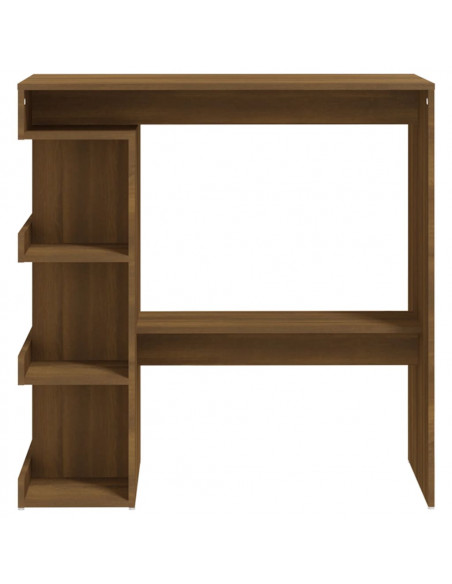 Tavolo Bar con Ripiano Rovere Marrone 100x50x101,5cm Truciolato