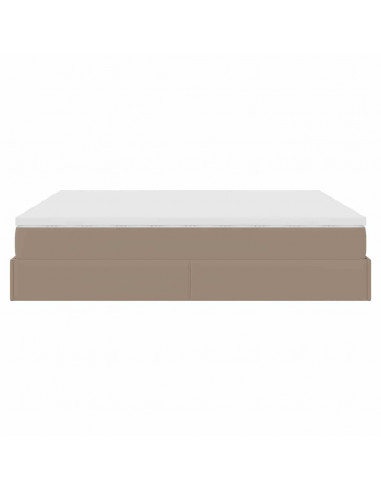 Struttura Letto Pouf con Materassi 180x200 cm Similpelle