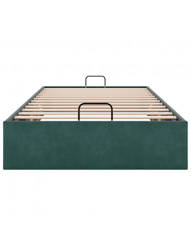 Struttura Letto Pouf Senza Materasso 80x200 cm Velluto