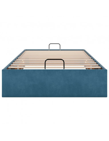 Struttura Letto Pouf Senza Materasso 80x200 cm Velluto