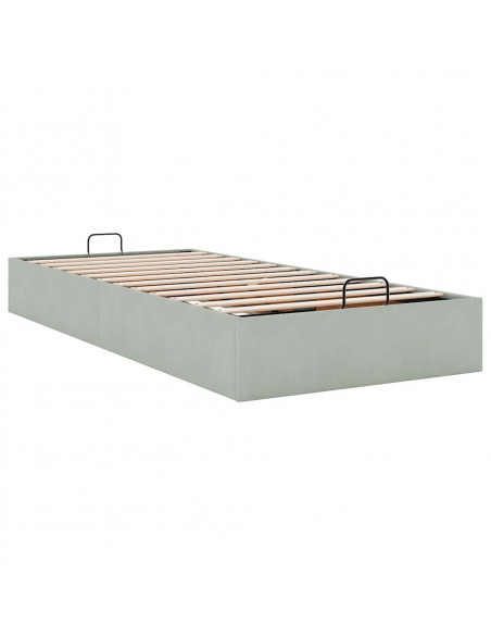 Struttura Letto Pouf Senza Materasso 80x200 cm Velluto