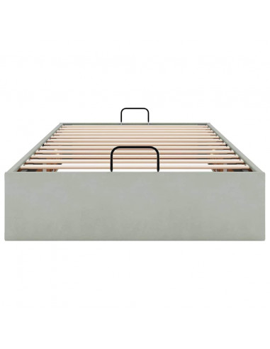 Struttura Letto Pouf Senza Materasso 80x200 cm Velluto