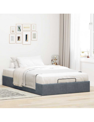 Struttura Letto Pouf Senza Materasso 120x200 cm Velluto