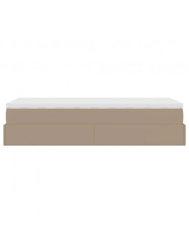 Struttura Letto Pouf con Materasso 90x190 cm Similpelle