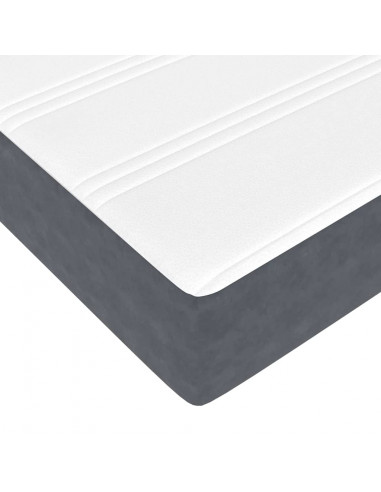 Struttura Letto Pouf con Materasso 80x200 cm Velluto