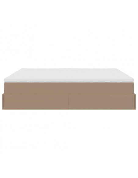 Struttura Letto Pouf con Materasso 160x200 cm Similpelle