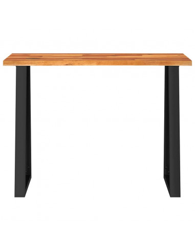 Tavolo Consolle Bordi Vivi 110x35x80 cm Legno Massello Acacia
