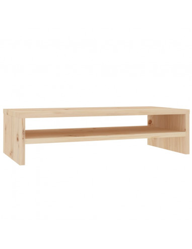 Supporto per Monitor 50x24x13 cm in Legno Massello di Pino