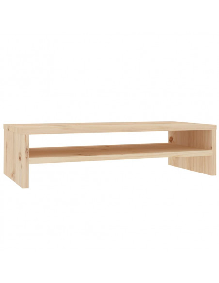 Supporto per Monitor 50x24x13 cm in Legno Massello di Pino