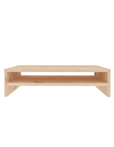 Supporto per Monitor 50x24x13 cm in Legno Massello di Pino