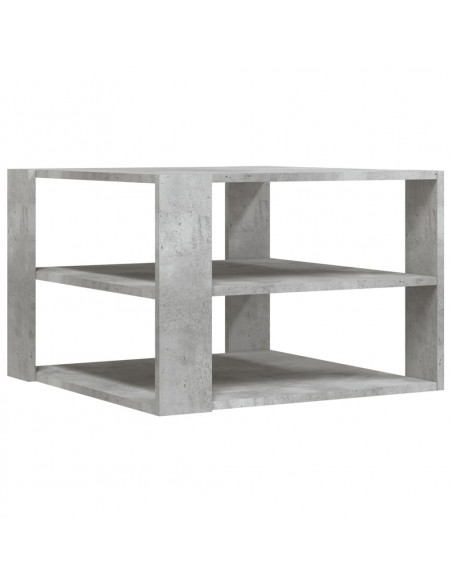 Tavolino da Salotto Grigio Cemento 59,5x59,5x40 cm Multistrato