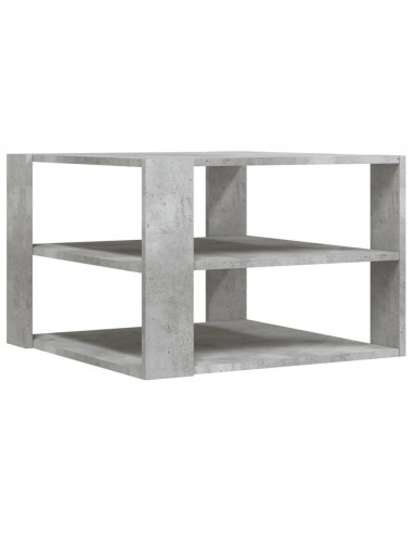 Tavolino da Salotto Grigio Cemento 59,5x59,5x40 cm Multistrato